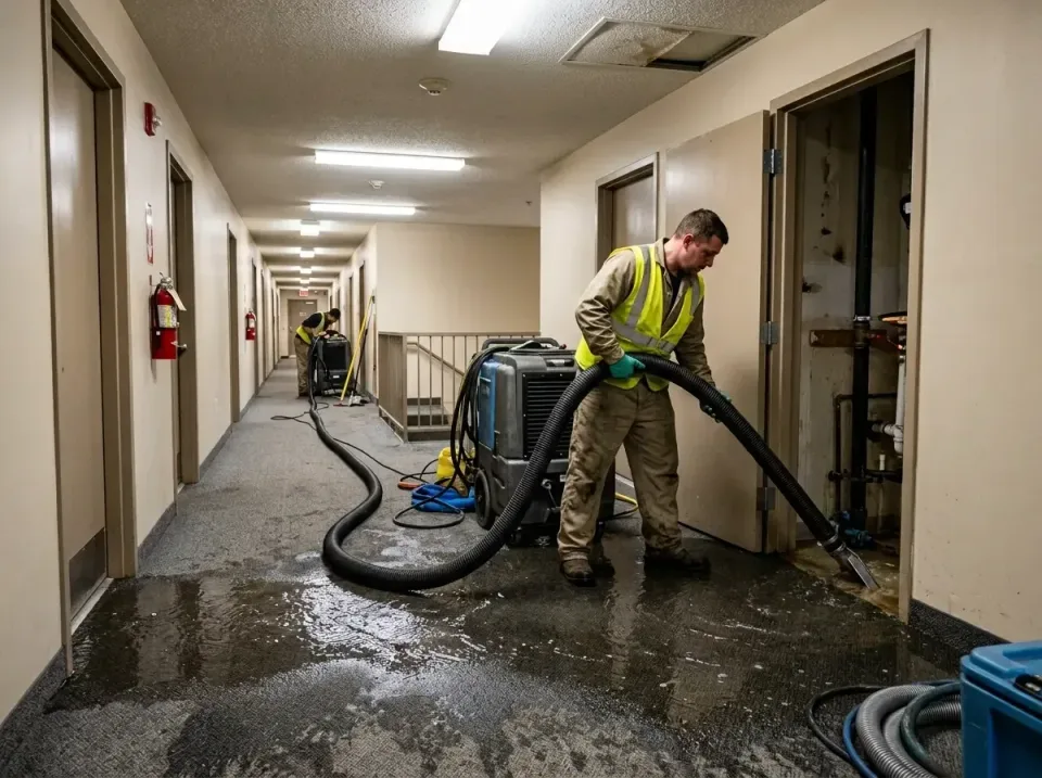 multi-unit-apartment-hallway-f-005 — frequently asked questions, Emergency Burst Pipe Water Extraction & Removal in Overland…